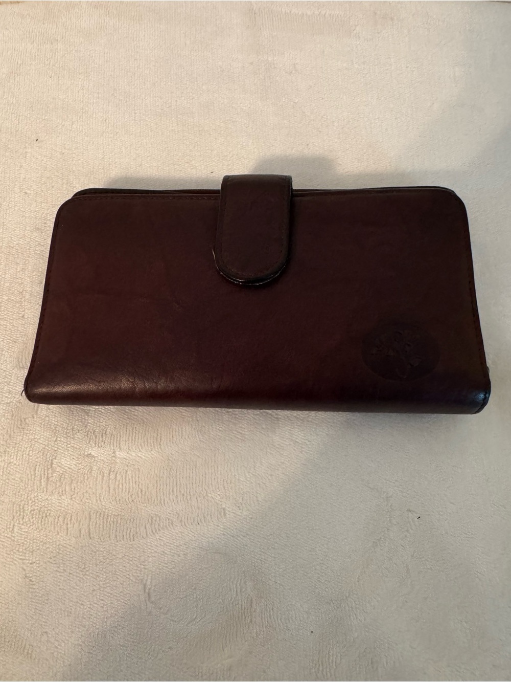 Buxton Vintage Leather  Wallet in Dark Brown